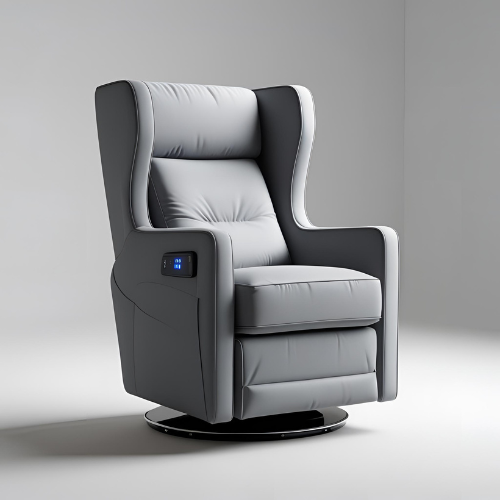 Wingback Comfort Glider in Grey