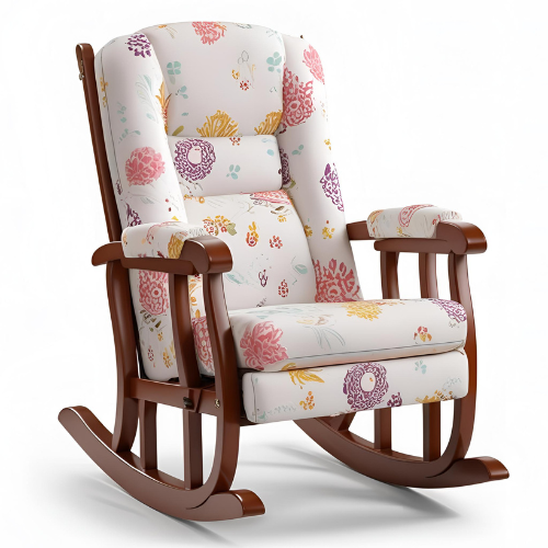 Flower Play Wood Rocker